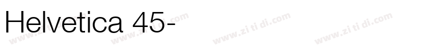 Helvetica 45字体转换